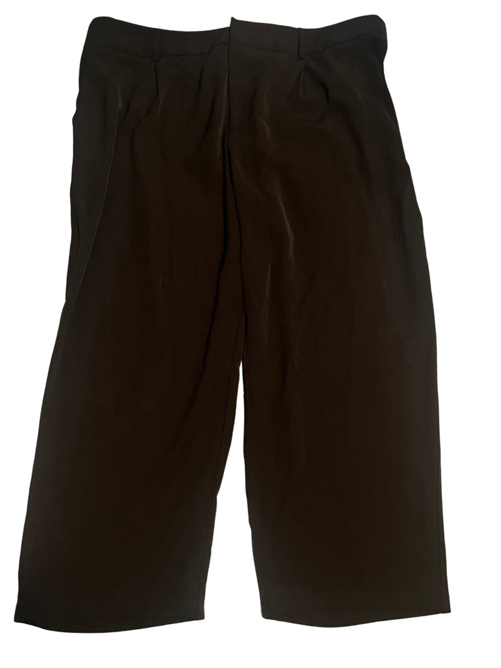 High Waisted Pocket Solid Work Plus Size Tapered Pants / Black/3X(regular)